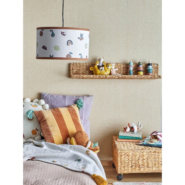 Abajur pentru copii alb/maro cu abajur textil ø 34 cm Agnes – Bloomingville Mini-image-1