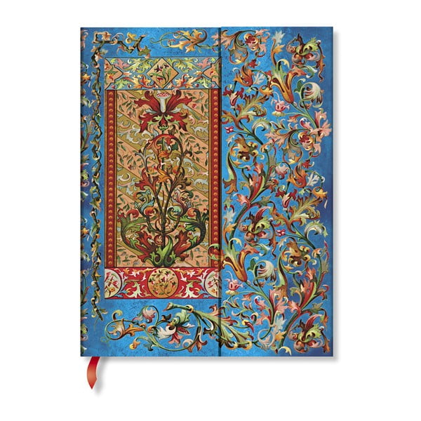 Caiet cu copertă tare Paperblanks Delphine, 18 x 23 cm