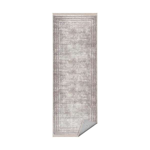 Covor bej de tip traversă 80x200 cm – Mila Home