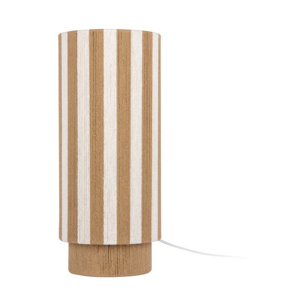 Veioză albă/în culoare naturală cu tapițerie din frânghie (înălțime 58 cm) Vienna Stripes – Leitmotiv