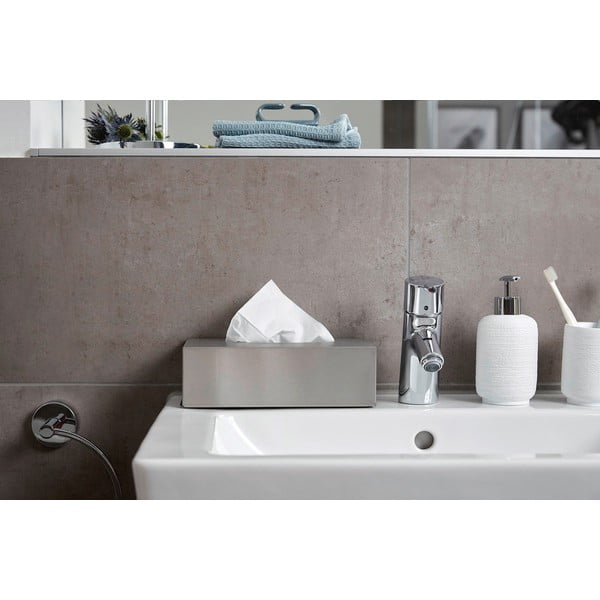 Cutie din inox pentru șervețele cosmetice Wenko-image-1