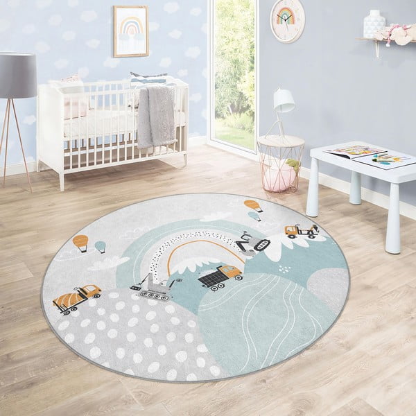 Covor pentru copii lavabil ø120 cm Snowy Hills – Mila Home-image-4