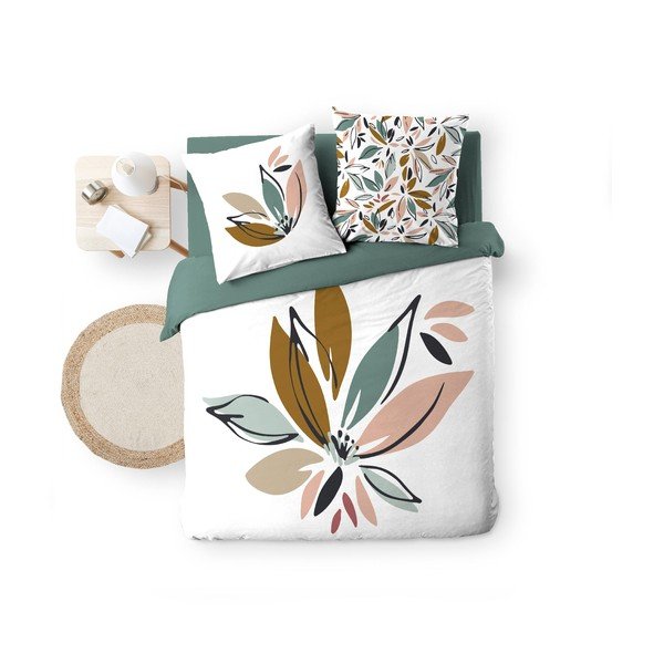 Lenjerie de pat albă din bumbac pentru pat dublu, extinsă 240x220 cm Octavia – douceur d'intérieur-image-4