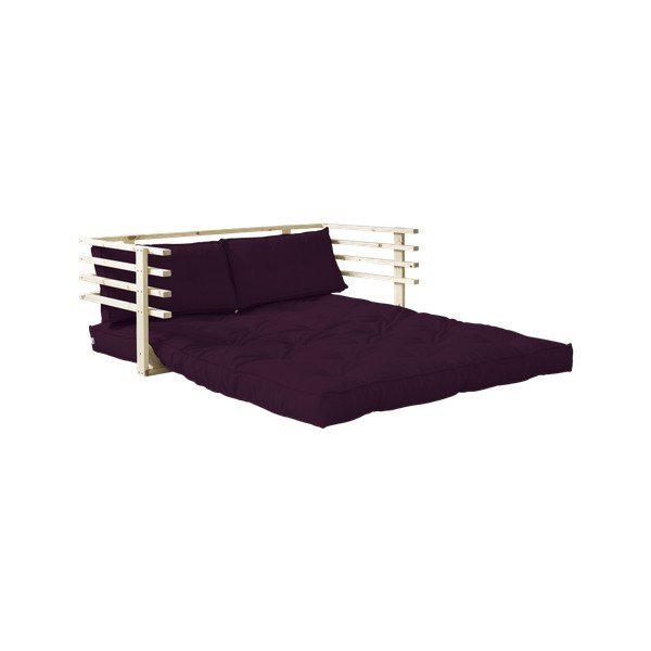 Canapea extensibilă Karup Funk Natural/Purple Plum-image-3