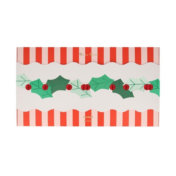 Ghirlandă 244 cm  cu model de Crăciun Holly – Meri Meri-image-4