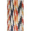 Covor tip traversă portocaliu-gri lavabil 80x200 cm Blocks of Fun – Vitaus