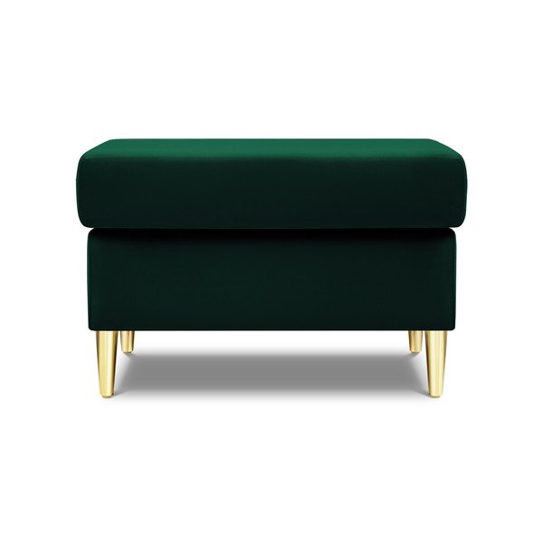 Taburet verde cu tapițerie din catifea Kyoto – Cosmopolitan Design