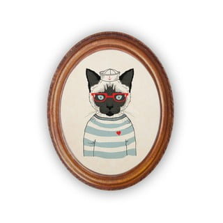 Tablou oval Really Nice Things Sailor Cat