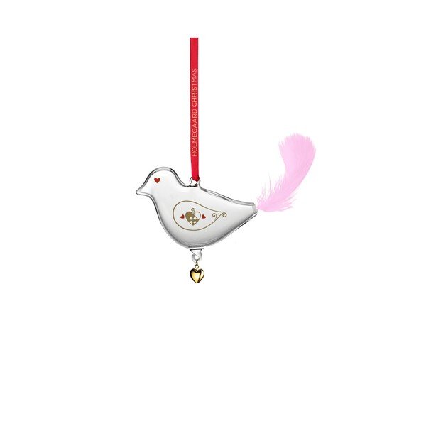 Ornament de Crăciun suflat manual din sticlă ø 8 cm Ann-Sofi Romme – Holmegaard