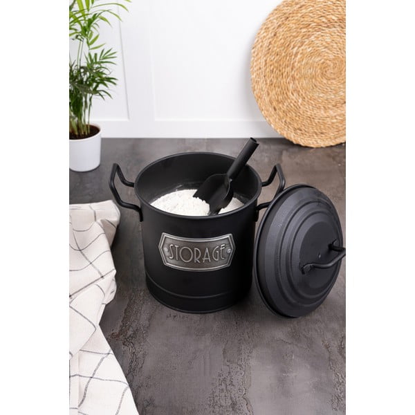 Recipient pentru alimente vrac și lopățică din oțel – Hermia-image-2