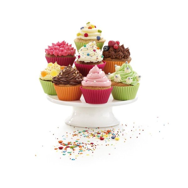 Set de forme pentru brioșe 12 buc. din silicon ø 7 cm – Lékué-image-3