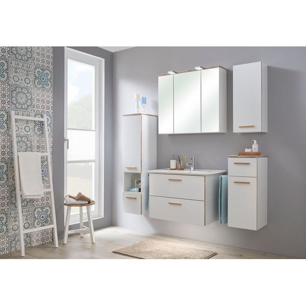 Dulap de baie suspendat alb fără chiuvetă 71x51 cm Set 923 - Pelipal-image-2