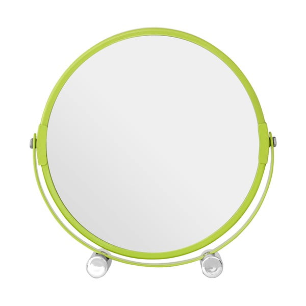 Oglindă cosmetică dublă Premier Housewares, 18 x 19 cm, verde