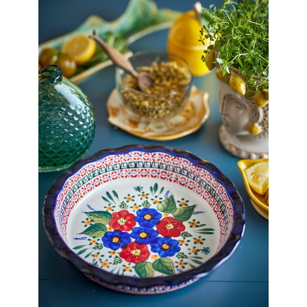 Farfurie pentru servire din gresie ø 26,5 cm Florist – Bloomingville-image-1