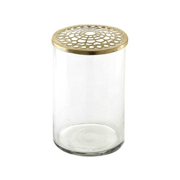 Vază din sticlă A Simple Mess Kassandra Brass, ⌀ 10 cm-image-3