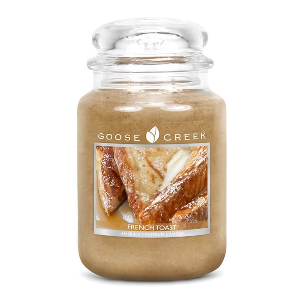 Lumânare parfumată în recipient de sticlă Goose Creek French Toast, 150 ore de ardere