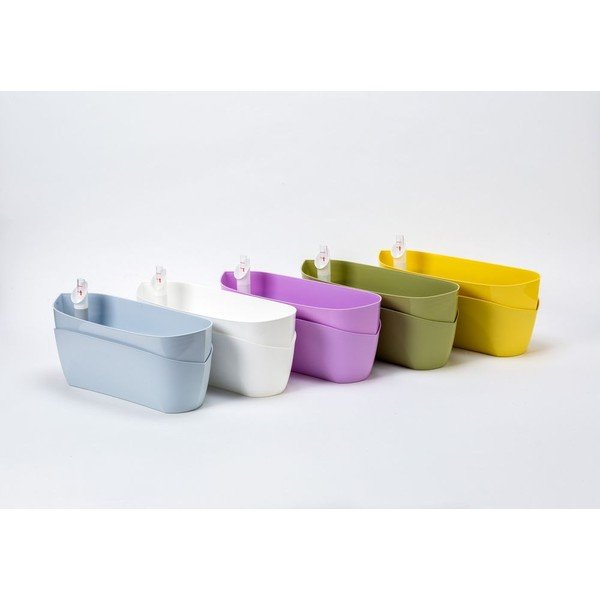 Ghiveci Plastia Doppio, roz pastel-image-1