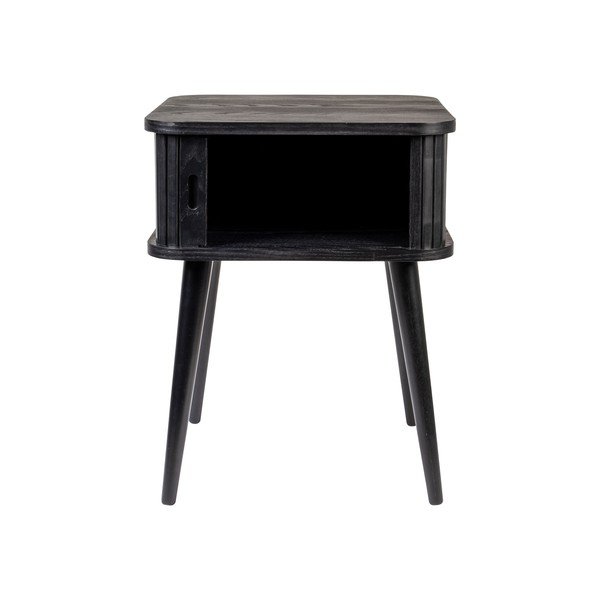 Noptieră neagră cu aspect de lemn de frasin Barbier – Zuiver-image-2