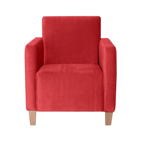 Fotoliu Max Winzer Milla Velvet, roșu-image-1