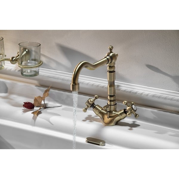 Baterie în culoarea bronzului pentru chiuvetă înaltă Antea – Sapho-image-1