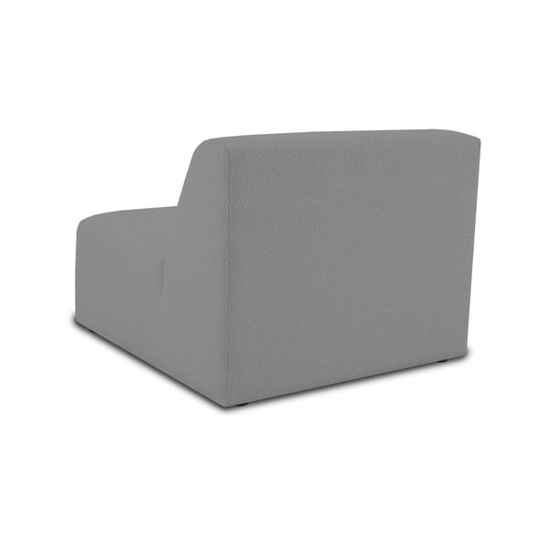 Modul pentru canapea gri cu tapițerie din stofă bouclé (de mijloc) Roxy – Scandic-image-3