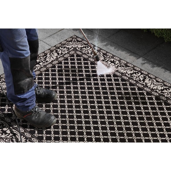 Covor adecvat pentru exterior NORTHRUGS Royal 160 x 230 cm, negru - crem-image-1