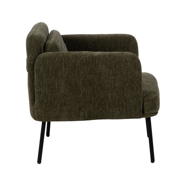 Fotoliu verde cu tapițerie din chenille Bind – Ixia-image-3