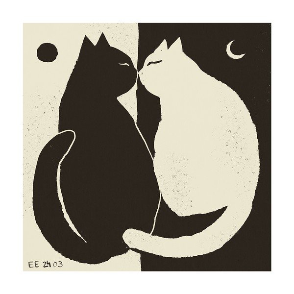 Poster 50x50 cm You and Me – Enikő Katalin Eged – The Poster Club