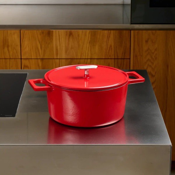 Cratiță cu capac din fontă 5,5 l adecvată pentru plita cu inducție Mattia 3.0 – FABINI-image-1