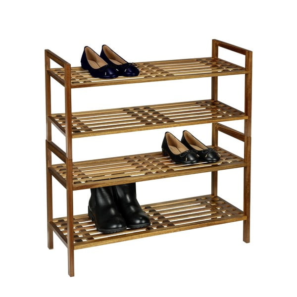 Pantofar în culoare naturală din lemn de acacia 69x40,5x27 cm Fondi – Wenko-image-4