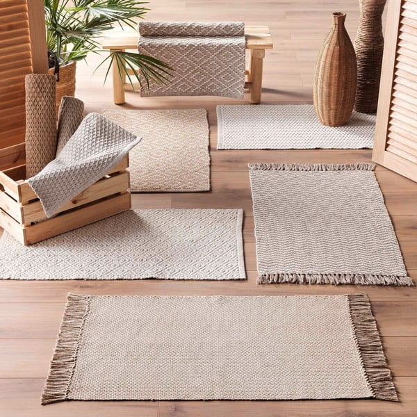 Covor maro deschis lavabil 50x80 cm Alessia – douceur d'intérieur-image-2