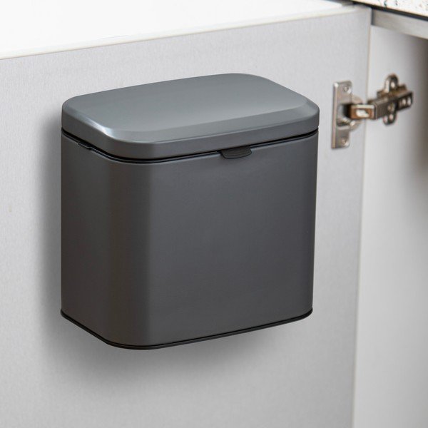 Recipient pentru deșeuri compostabile gri închis 4 l Essentials – Ladelle-image-1