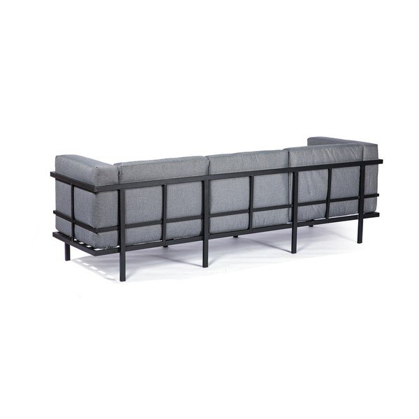 Set mobilier de grădină Bellisima cu masă și canapea cu 3 locuri Loris ø 60 cm-image-3