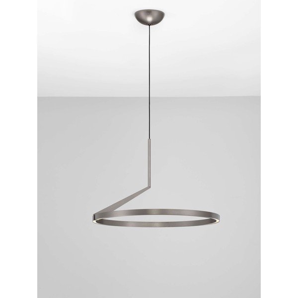 Lustră argintie LED cu intensitate reglabilă din aluminiu ø 60 cm Tilia – Nova Luce-image-3