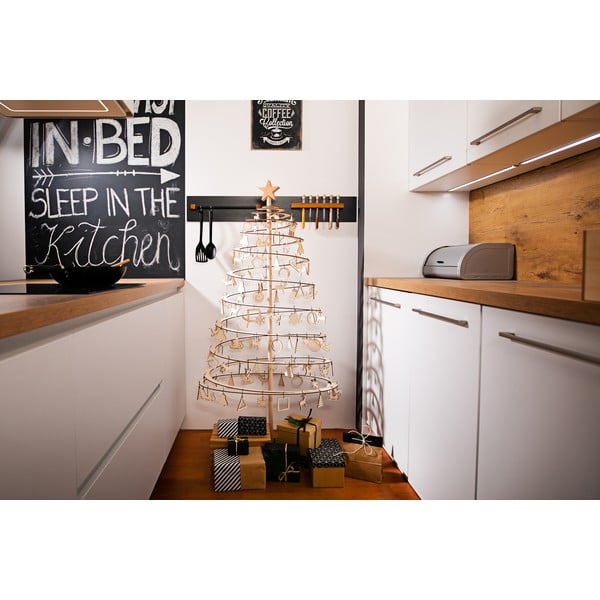 Set 10 decorațiuni de Crăciun din lemn Spira Medium-image-4