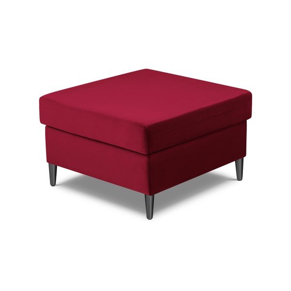 Taburet roșu cu tapițerie din catifea Kyoto – Cosmopolitan Design-image-2