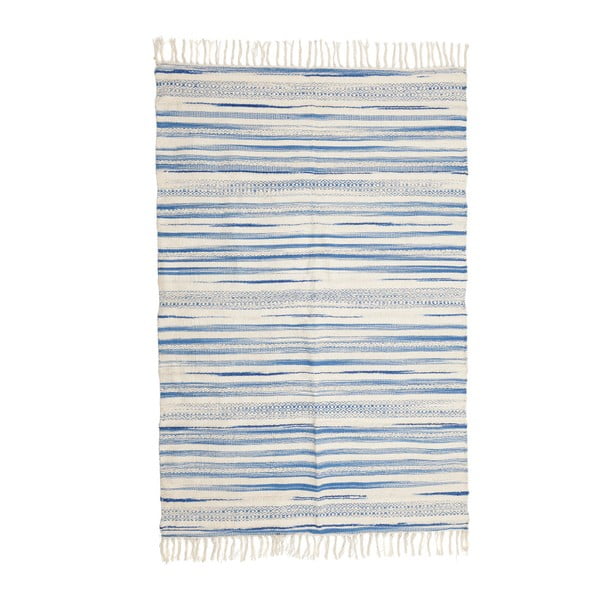 Covor InArt Lago, 120 x 180 cm, albastru alb