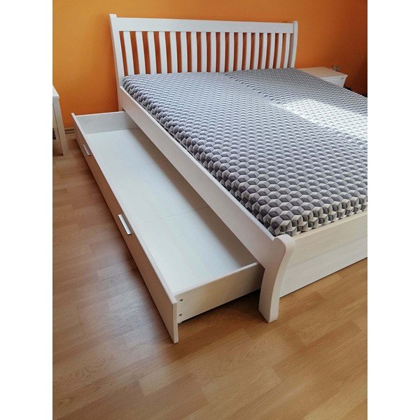 Sertar sub pat alb 160x200 cm Tonja – Olivia Living-image-1