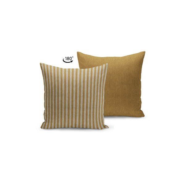 Față de pernă Kate Louise Stripes, 45 x 45 cm, bej-maro-image-1