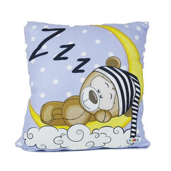 Set pătură și față de pernă  pentru copii albastru-deschis 85x125 cm – OYO kids-image-1