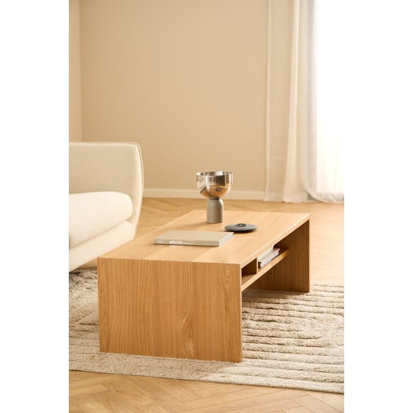 Măsuță de cafea în culoare naturală cu aspect de lemn de stejar 60x120 cm Arlon – Actona-image-3