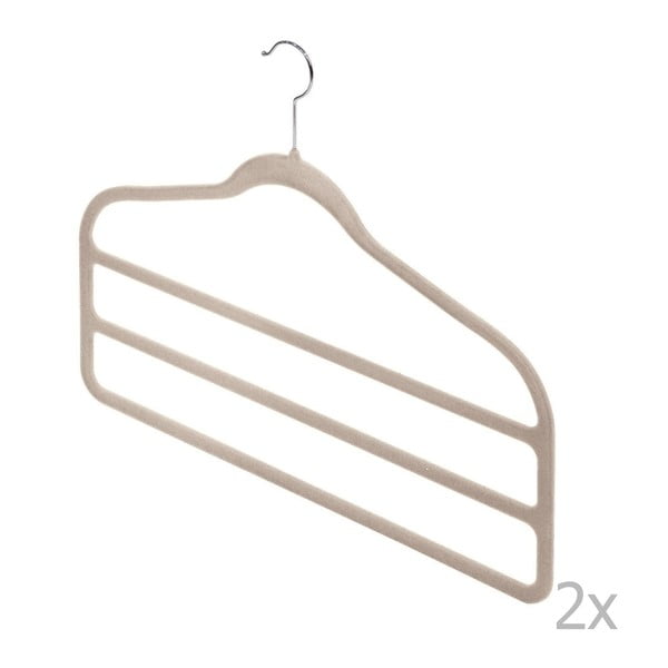 Set 2 umerașe Domopak Velvet, bej-image-1