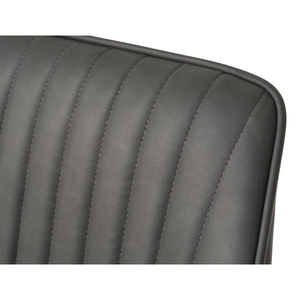 Set de scaune de sufragerie gri închis cu cotiere 2 buc. tapițat Nolan Stripe – Unique Furniture-image-3