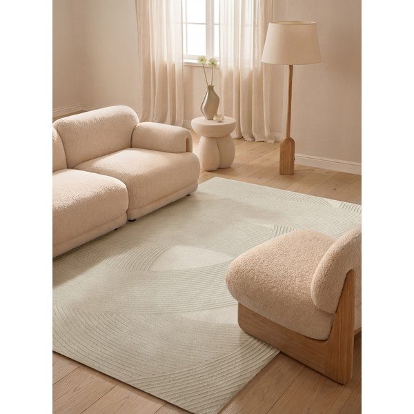 Covor crem din lână 120x170 cm Kensington Victoria – Ted Baker-image-1