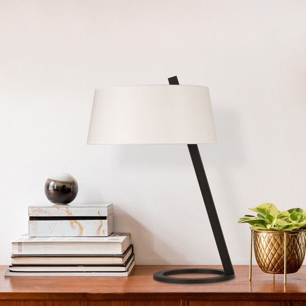 Veioză albă/neagră (înălțime 55 cm) Salihini – Opviq lights-image-1