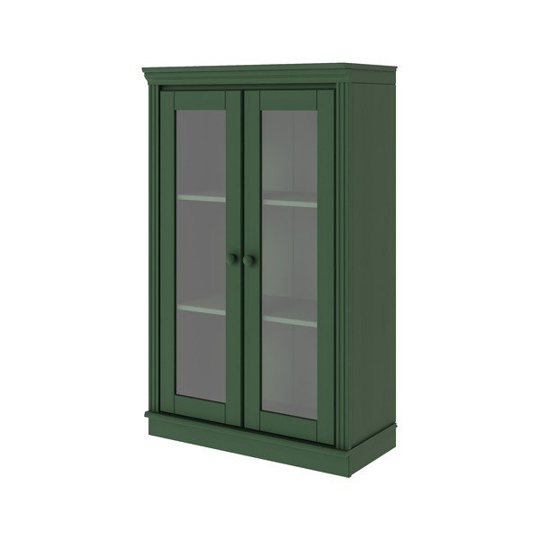 Vitrină verde din lemn de pin 74x118x35 cm Anita – Støraa-image-4