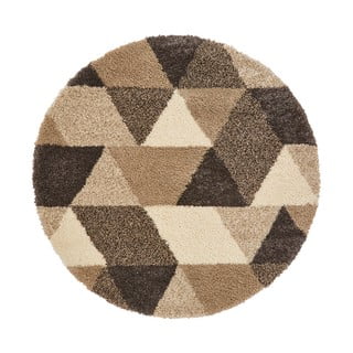 Covor Think Rugs Royal Nomadic Triangle, ø 160 cm, maro