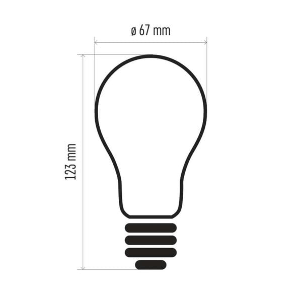 Bec cu LED EMOS Filament A67 Neutral White, 17W E27-image-2