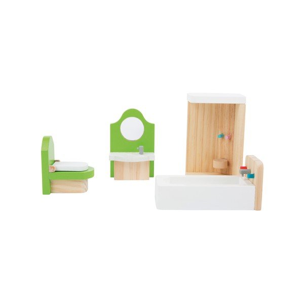 Set mobilier din lemn pentru păpuși Legler Bathroom-image-2