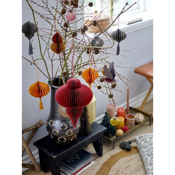 Ornamente de Crăciun suspendate în set de 4 Milay - Bloomingville-image-1